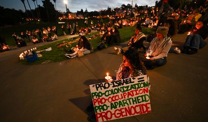 San Francisco'da Gazze'de hayatını kaybedenler anıldı