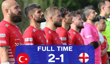 Ampute Milli Futbol Takımı, hazırlık maçında İngiltere'yi 2-1 yendi