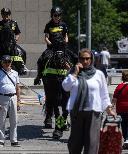 Başkentte atlı polisler devriye görevi yürütüyor