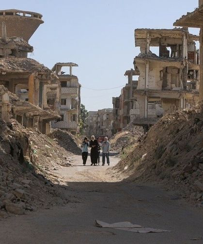 Filistinli mültecilerin yaşadığı Yermuk Kampı Suriye savaşının ağır yıkımının sembollerinden biri olmayı sürdürüyor