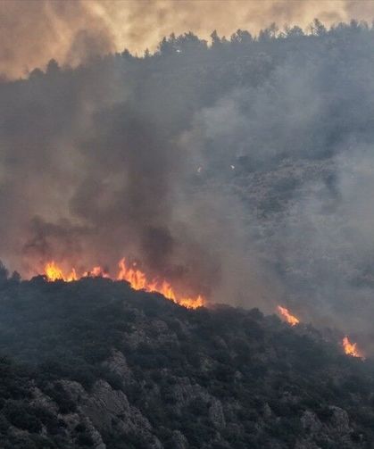 Antalya'daki orman yangınına müdahale sürüyor