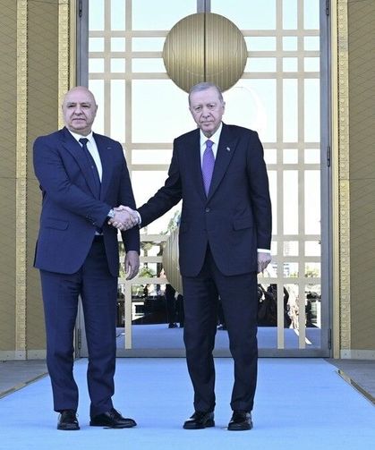 Cumhurbaşkanı Erdoğan, Lübnan Cumhurbaşkanı Avn'ı resmi törenle karşıladı