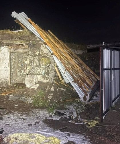 Ardahan'da sağanak, dolu ve şiddetli rüzgar etkili oldu