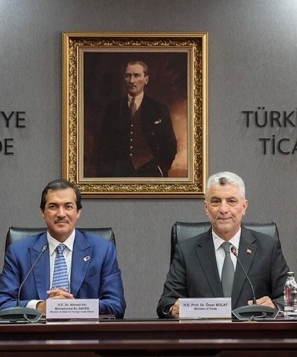 Ticaret Bakanı Bolat, Katarlı mevkidaşı Al-Sayed ile görüştü
