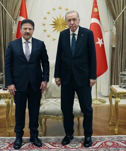 Cumhurbaşkanı Erdoğan, TESK Genel Başkanı Yiğiner'i kabul etti