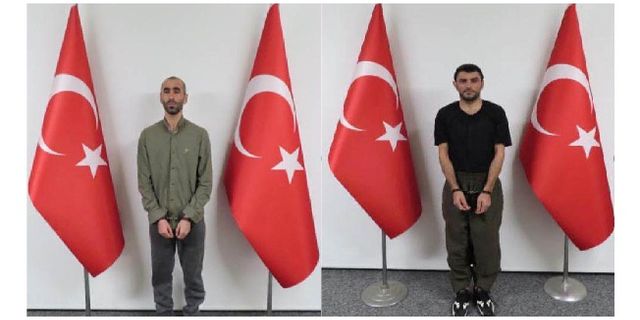 MİT operasyonuyla yakalanan 2 terörist, Türkiye'ye getirildi