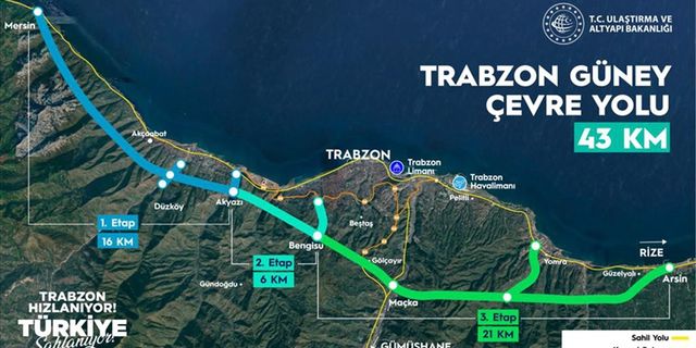 Trabzon Güney Çevre Yolu'nun temeli 1 Mayıs'ta atılacak
