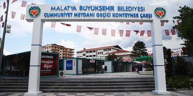 Malatya'da 900 depremzede esnaf konteynerde hizmet veriyor