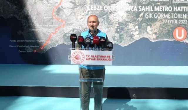 Gebze OSB-Darıca Sahil metrosu tünel kazıları 18 ayda bitirildi