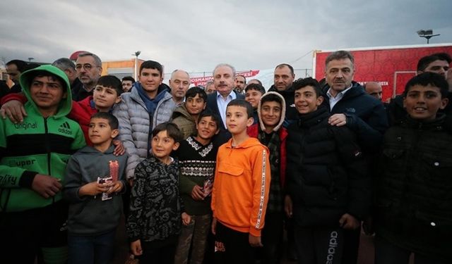 TBMM Başkanı Şentop, Kahramanmaraş'ta depremzedelerle çadır kentte iftar yaptı