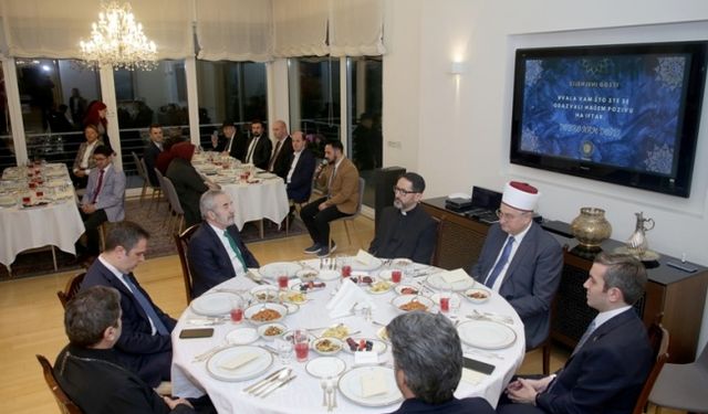 Zagreb Büyükelçisi Kıran'dan Müslüman, Hıristiyan ve Yahudi din insanlarına iftar