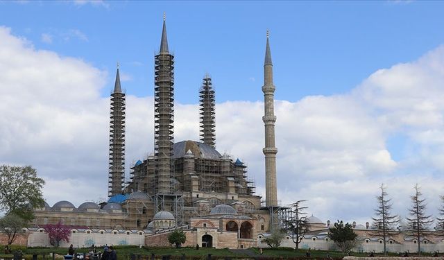 Restorasyonun sürdüğü Selimiye'de, ibadet alanının bu yıl kullanıma açılması hedefleniyor