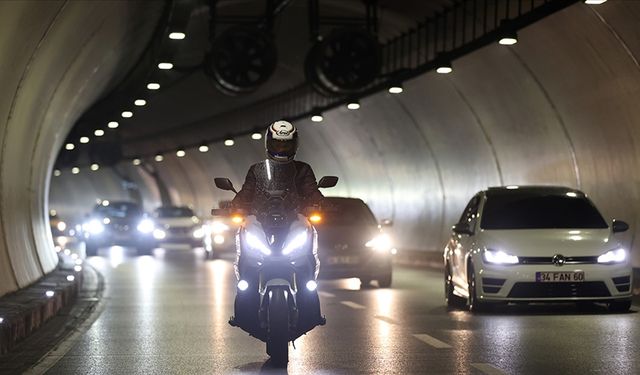 Avrasya Tüneli’nden bir yılda yaklaşık 385 bin motosiklet geçti