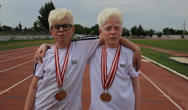 Türkiye şampiyonu albino çocuklar atletizmde uluslararası başarılara odaklandı