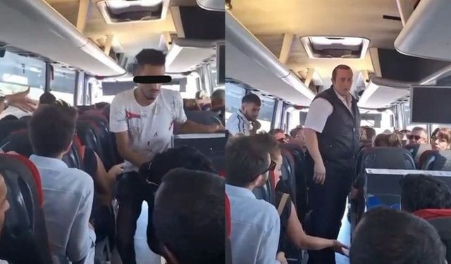 Utanç verici olay: Yolcuların gözleri önünde otobüs içinde idrar yaptı