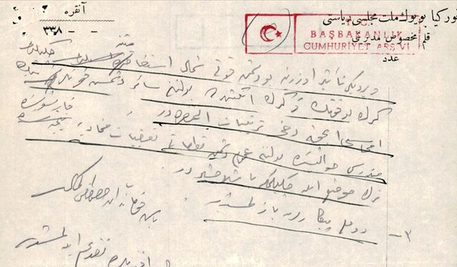 Milli Mücadele'nin en önemli safhasının ayrıntıları Atatürk'ün elinden yazılmış telgrafta