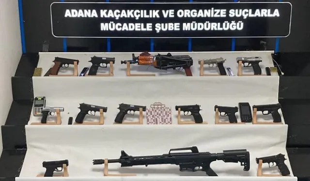 Adana'daki silahlı suç örgütüne yönelik operasyon polis kamerasında