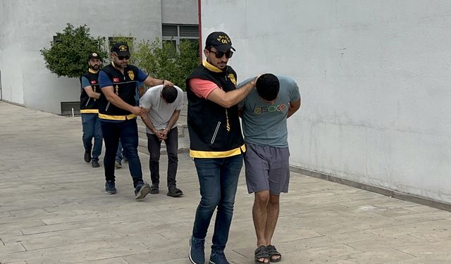 Adana'da güvenlik kamerasından belirlenen 3 hırsızlık zanlısı tutuklandı