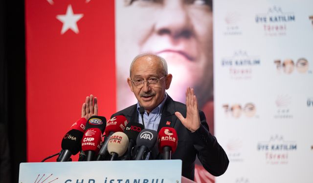 CHP Genel Başkanı Kılıçdaroğlu, İstanbul'da üye katılım töreninde konuştu