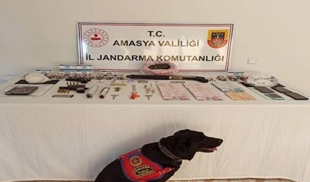 Amasya'da uyuşturucu operasyonunda 4 zanlı yakalandı