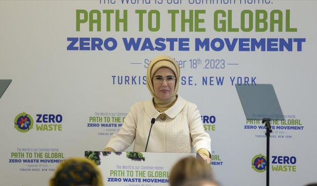 Emine Erdoğan'dan tüm dünyaya "sıfır atık gönüllüsü" olmaya davet