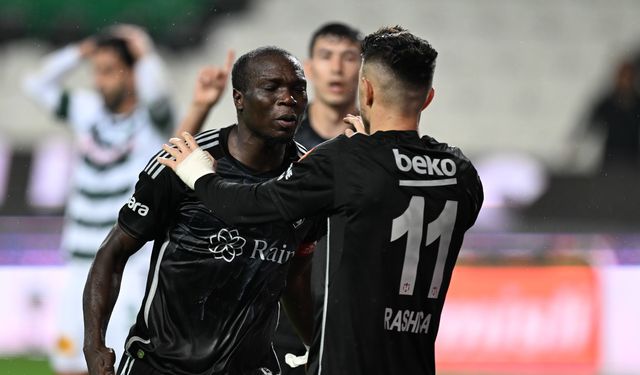 İlk yarı sonucu: Konyaspor 0 - Beşiktaş 1