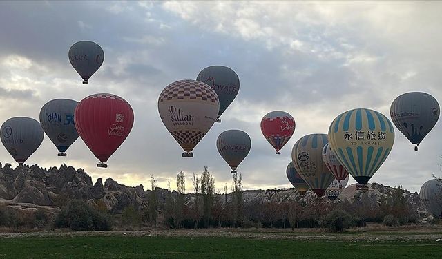 Kapadokya'da balon turu 12 gün aradan sonra yapılabildi