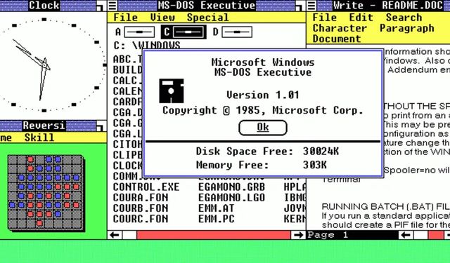Tarihte Bugün: 1985 yılında Windows 1.0 Sürümü kullanıma sunuldu