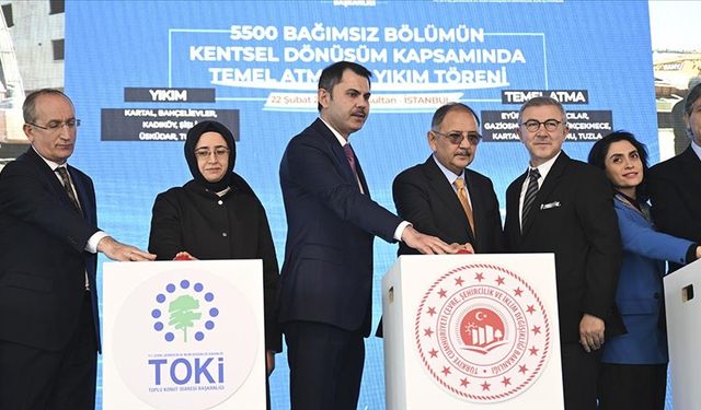 İstanbul'da 5 bin 500 yapının kentsel dönüşümü için tören düzenlendi