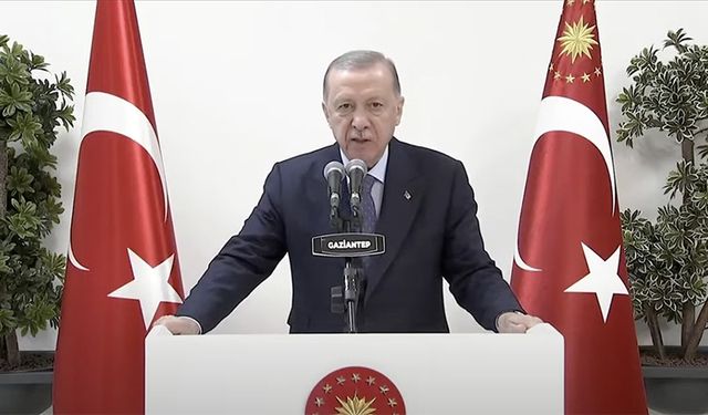 Cumhurbaşkanı Erdoğan: Gaziantep'te 14 bin konutumuzun yapımı hızla sürüyor