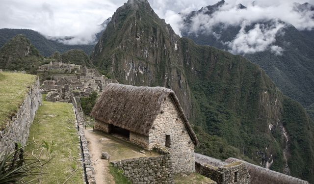 Peru'daki antik İnka şehri Machu Picchu