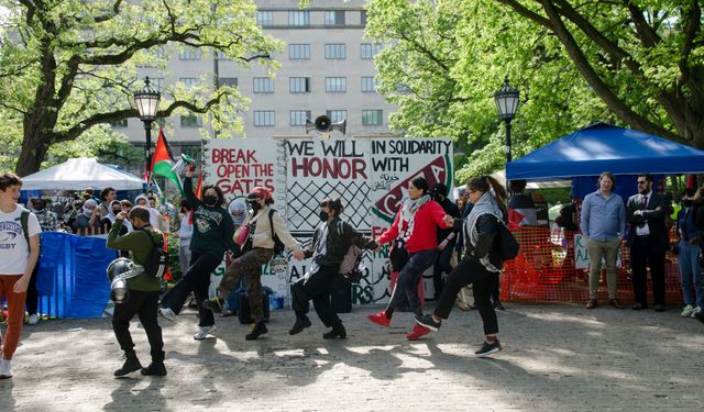 Chicago Üniversitesi'ndeki Gazze protestosu devam ediyor