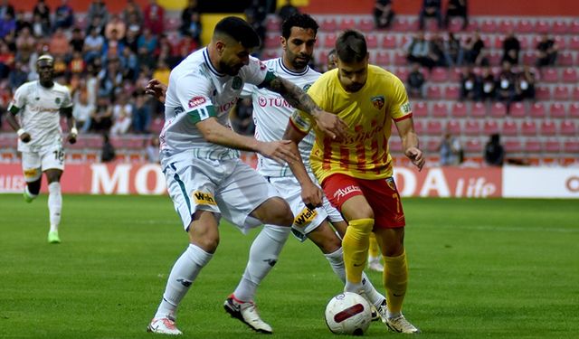 İlk yarı sonucu: Kayserispor 1 - Konyaspor 1