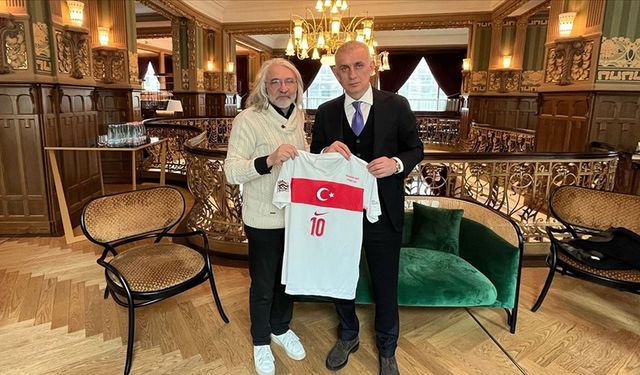 TFF Başkanı Hacıosmanoğlu, Aivar Pohlak ile bir araya geldi