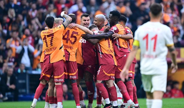 Süper Lig'de şampiyon Galatasaray oldu