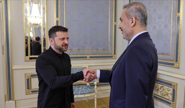 Bakan Fidan, Ukrayna Devlet Başkanı Zelenskiy tarafından kabul edildi
