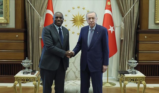 Cumhurbaşkanı Erdoğan, İngiltere Dışişleri Bakanı Lammy'yi kabul etti