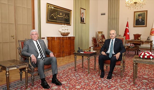 TBMM Başkanı Kurtulmuş, İYİ Parti Genel Başkanı Dervişoğlu'nu kabul etti