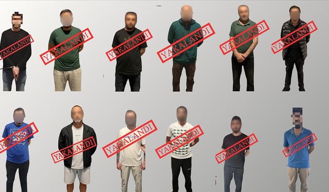 Kırmızı bültenle aranan 11, ulusal seviyede aranan 1 kişi yakalanarak Türkiye'ye getirildi