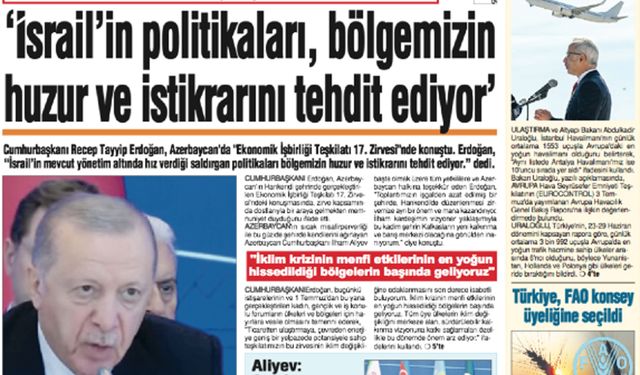 Yeni Çağrı Gazetesi'nin 5 Temmuz 2025 Cumartesi Tarihli Gazete Sayfaları