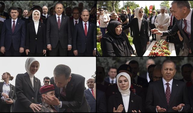 Bakanlar Yerlikaya ve Göktaş, 15 Temmuz Şehitliği'ndeki anma törenine katıldı