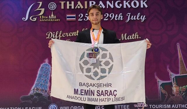 İmam hatip lisesi öğrencisi dünya üçüncüsü oldu