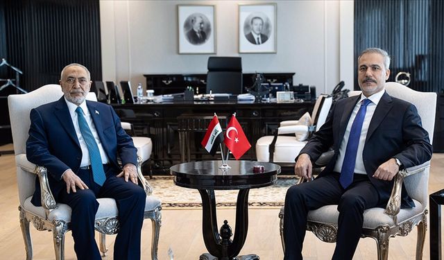 Dışişleri Bakanı Fidan, Ankara'da Irak Temsilciler Meclisi Başkanı Meşhedani ile görüştü