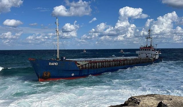 Kocaeli'de kuru yük gemisi karaya oturdu