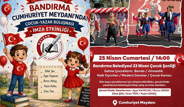 Bandırma Belediyesi "23 Nisan Çocuk Şenliği" Coşkuyla kutlandı...