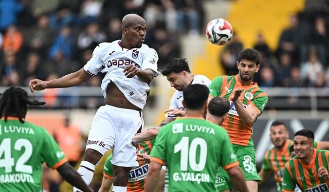 Trabzonspor deplasmanda 2 puan bıraktı
