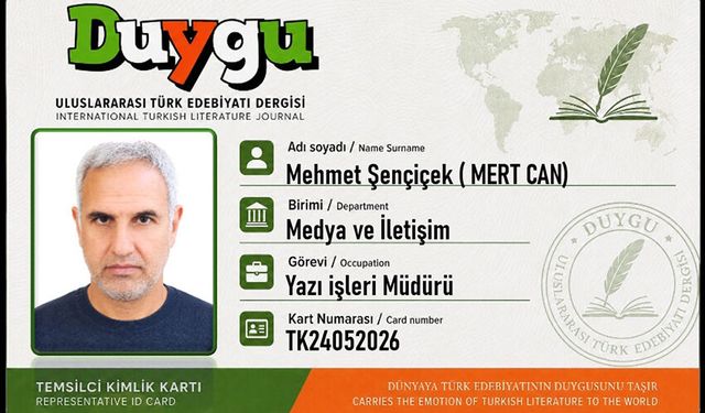 DUYGU ULUSLARARASI TÜRK EDEBİYAT DERGİSİNE MERHABA