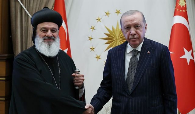 Cumhurbaşkanı Erdoğan, Süryani Ortodoks Kilisesi Patriğini kabul etti