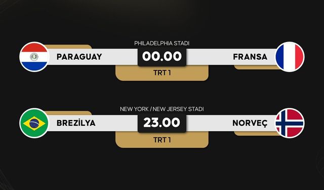 2026 FIFA Dünya Kupası son 16 turunda yarın 2 maç oynanacak