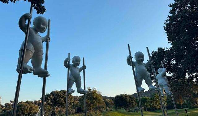 Ayla Turan ve Kemal Tufan'ın heykel sergisi Bodrum Golf Club'da sanatseverlerle buluştu